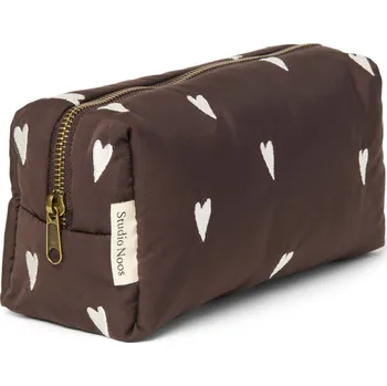 Kosmetická taška STUDIO NOOS Pouzdro Puffy - Brown Hearts