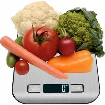 Kuchyňská váha Elektronická váha DIKOM, stříbrná