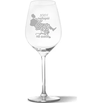 Víno Sablio Sklenička na víno 100% nejlepší šéf na světě: 49 cl