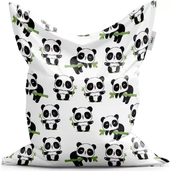 Obývací pokoj Sablio Sedací vak Classic Pandy s větvičkou - 200x140 cm