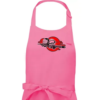 Kuchyňská zástěra Airsoft 2 hráči - Pánská zástěra na vaření - Univerzální velikost ( Růžová )