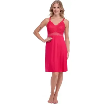 Dámská noční košile Dámská noční košilka Follia modal Marisel/10630, XL, třešňová