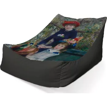 Sedací pytel Sablio Sedací vak Lounge Dvě sestry (Na Terase) - Pierre-Auguste Renoir - 80 x 95 x 50 cm