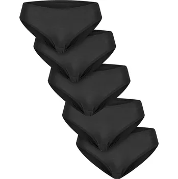 Kalhotky Urban Classics Dámské bambusové brazilky – 5 kusů Barva: Černá, Velikost: S