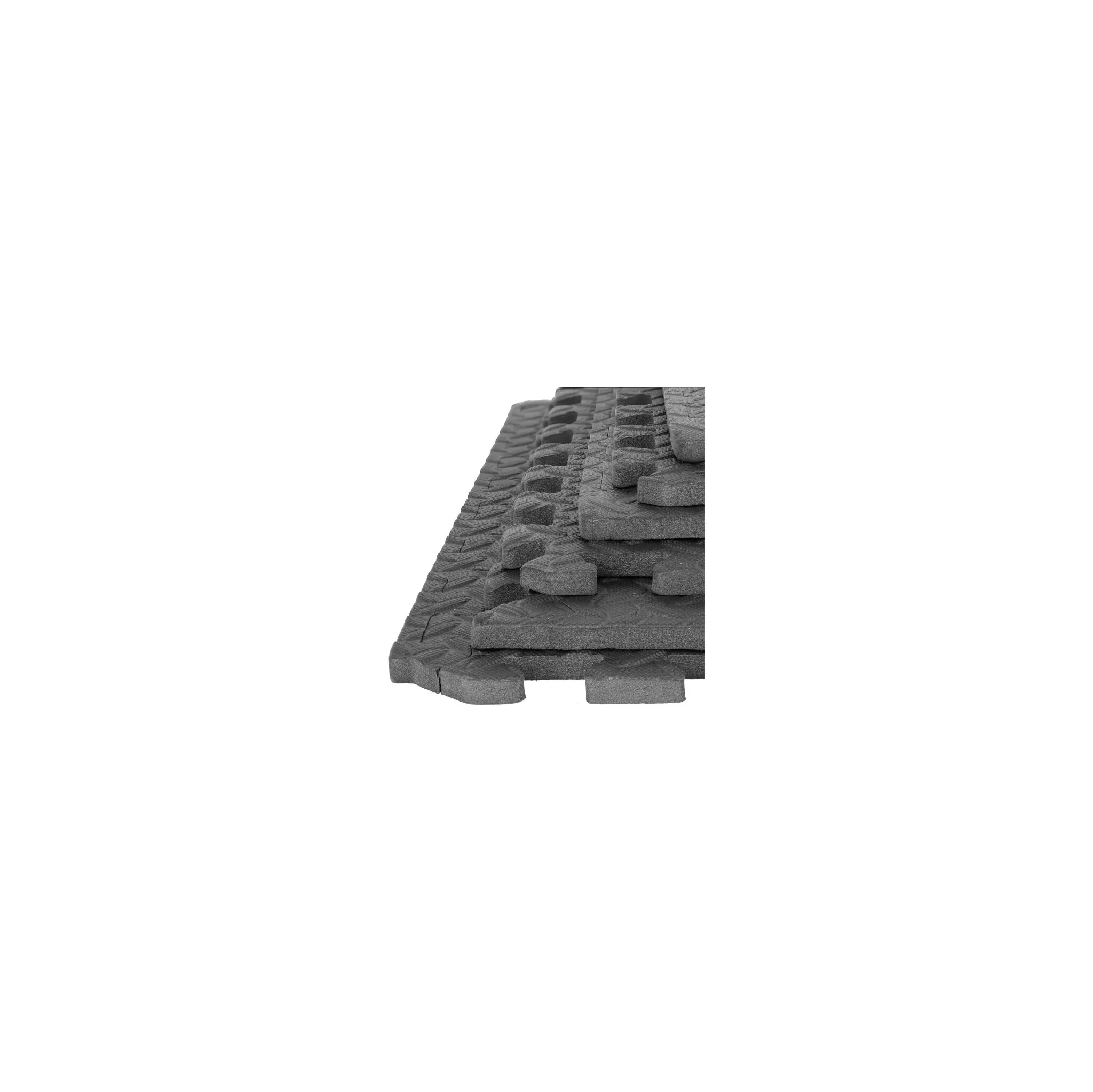 Fotografie 2 - Zátěžová podložka HMS MP12 PRO 60 x 60 x 1,2 cm černá 6 ks