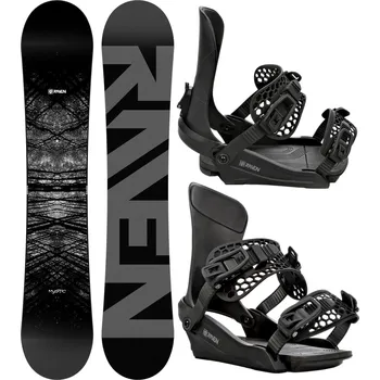 Snowboard RAVEN Snowboard set Raven Mystic + vázání Raven King 150cm ČERNÁ|ŠEDÁ 2023