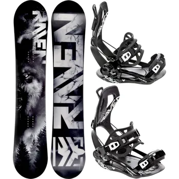 Snowboard RAVEN Snowboard set Raven Lupus + vázání Raven FT360 157cm ČERNÁ|ŠEDÁ 2023