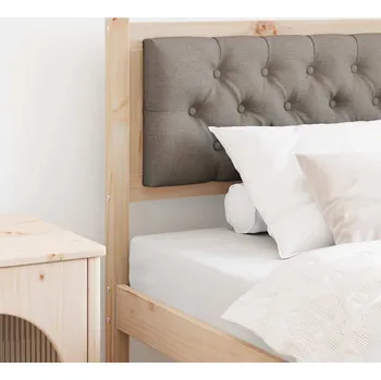Čelo postele Jiný Hnědá a taupe 90 cm Masivní borovicové dřevo