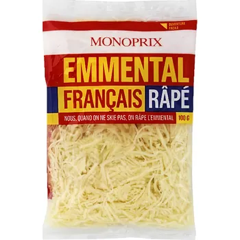 Monoprix Francouzský strouhaný ementál 100g