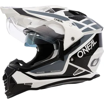 Helma na motorku Přilba na cestovní Enduro - O´NEAL Sierra R 2024 - Bílá / Černá / Šedá L
