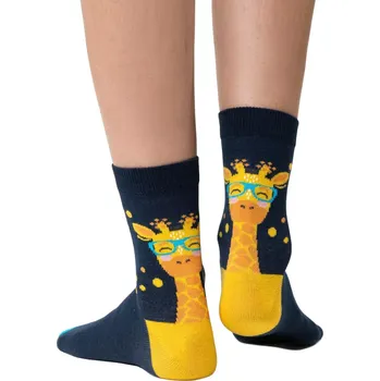 Dámské ponožky Dámské klasické ponožky STEVEN 099/034 – Styl & Pohodlí Barva/Velikost: granát (modrá) / 38/40