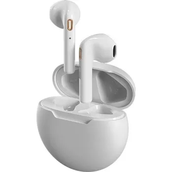 Sluchátka FENDA F&amp;amp;D bezdrátový TrueWireless headset E2/ Bluetooth/ bílý