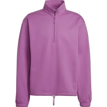 Pánský svetr ADIDAS ORIGINALS Adicolor Contempo Half-Zip Crew Sweatshirt Purple M