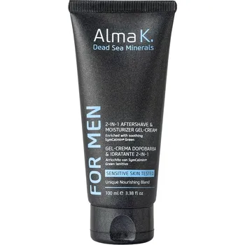 Pleťový krém Alma K - Gelový krém po holení a hydratační krém 2 v 1 Krémy na obličej 100 ml pánské