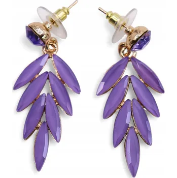 Náušnice Náušnice Skleněné Nymph Aurora - Křídla Víly - Levandulové