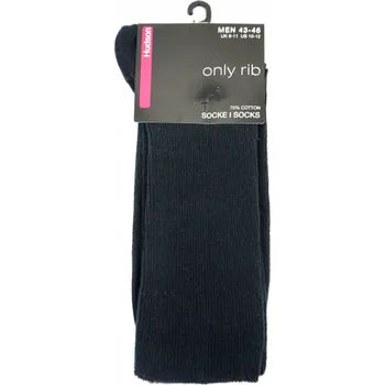 Pánské ponožky Ponožky Hudson HUDSON ONLY RIB, černé, velikost 43-46