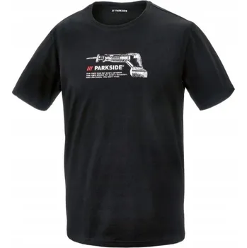 Pánské tričko Pánské Tričko Parkside ze 100% bavlny, dárek pro manžela, velikost S, ČERNÉ