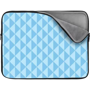 pouzdro na notebook Sablio Obal na notebook Modré obrácené pyramidy - 17"