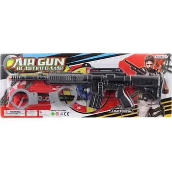 Dětská zbraň Hračka samopal s přísavkovými náboji a pouty