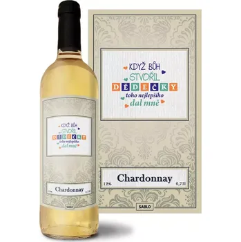 Víno Sablio Bílé víno Když Bůh stvořil dědečky: 0,75 l