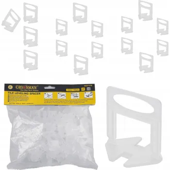 podložka CROWNMAN Distanční podložka na dlaždice 1,0 mm - 100 ks