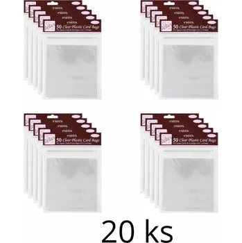 Obálka WEST DESIGN PRODUCTS LIMITED Celofánové obaly na obálky 14,5 × 14,5 cm (20 balení x 50 ks)