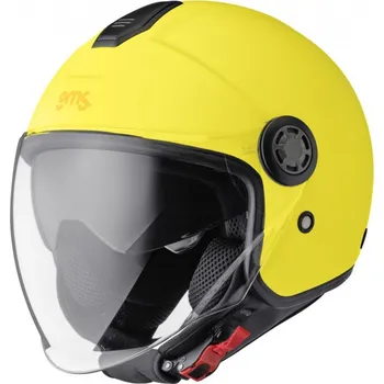 Helma na motorku GMS Otevřená helma GELATO ZG11501 citronová - Velikost 2XL