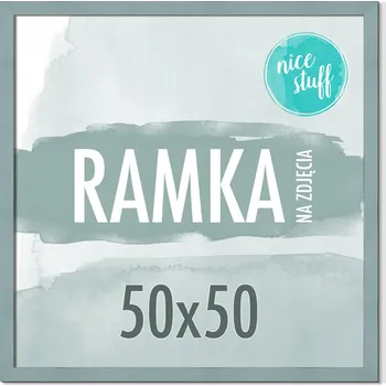 Obraz RÁMEČEK NA FOTOGRAFIE 50x50 RÁMEČKY NA FOTOGRAFIE Čtvercový ŠEDO-MODRÝ