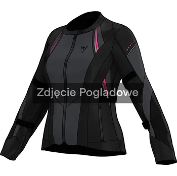 Moto bunda REBELHORN bunda SWIFT dámská dark grey/pink - WXXL