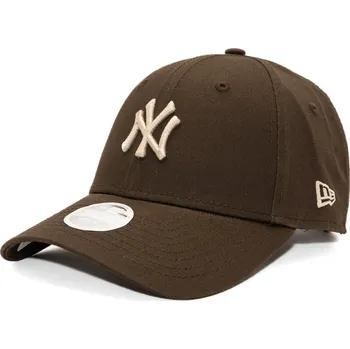 Módní doplněk Dámská Kšiltovka New Era - MLB Womens Essential Midi Logo 9FORTY - NY Yankees - Brown velikost One Size (56-59 cm)