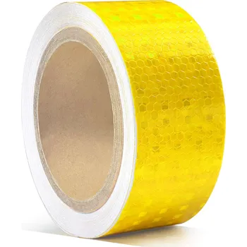 25M ŽLUTÁ KONTUROVÁ REFLEXNÍ PÁSKA SAMOLEPICÍ