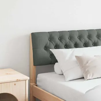 Ložnice Čalouněné čelo postele Tmavě šedá 200 cm Masivní borové dřevo