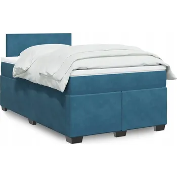 Ložnice Jednolůžková dřevěná postel VidaXL 120x190 cm, modrá