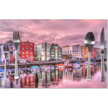 prostírání Sablio Prostírání Barevné domky na pobřeží: 40x30cm