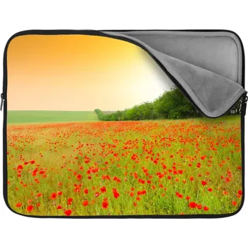 pouzdro na notebook Sablio Obal na notebook Pole vlčích máků - 13"