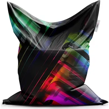 Sedací pytel Sablio Sedací vak Classic Černé pruhy - 150x100 cm