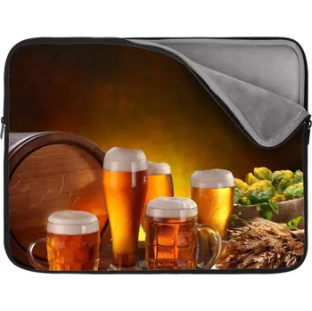 pouzdro na notebook Sablio Obal na notebook Sklenice s pivem - 17"
