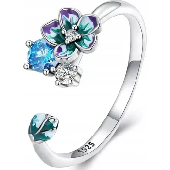 Prsten PRSTÝNEK STŘÍBRNÝ NASTAVITELNÝ RODOVANÝ