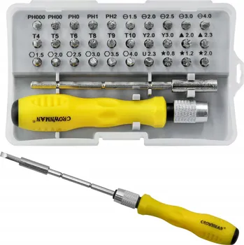 Šroubovák CROWNMAN Sada šroubováků 32 v 1