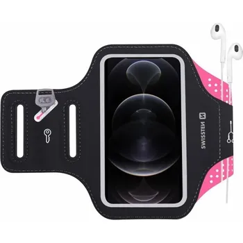 Pouzdro na mobilní telefon Swissten pouzdro armband case vel. 7,0" růžové