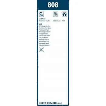 Stěrač Stěrače Bosch přední 650 mm 650 mm