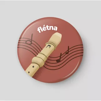 Magnetická kreslící tabulka Flétna - plánovací magnetka