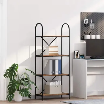 Obývací pokoj Knihovna Staré dřevo 60 x 30 x 146 cm Kompozitní dřevo