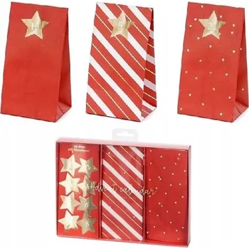 Kalendář Stojící adventní kalendář - obdélník prázdný (k vlastnímu naplnění)