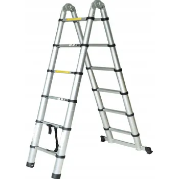 Žebřík CROWNMAN Teleskopický hliníkový žebřík - nosnost 150 kg