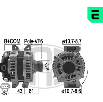 Alternátor Alternátor ERA 209465A