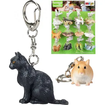 _Ostatní 1_ Přívěsek na klíče zvířátko 5-8cm klíčenka s kovovou karabinkou 12 druhů 543037