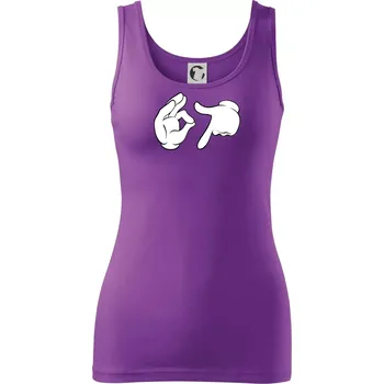 Dámské tričko 67 - ruce - Dámské tílko - XL ( Fialová )