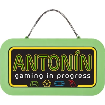 Party dekorace Neonová cedulka se jménem - Antonín