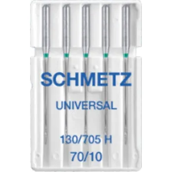Příslušenství k šicímu stroji 130/705 H / HAx1 (Nm 70/10) Jehly Schmetz UNIVERSAL pro domácí šicí stroje (5 ks/box)
